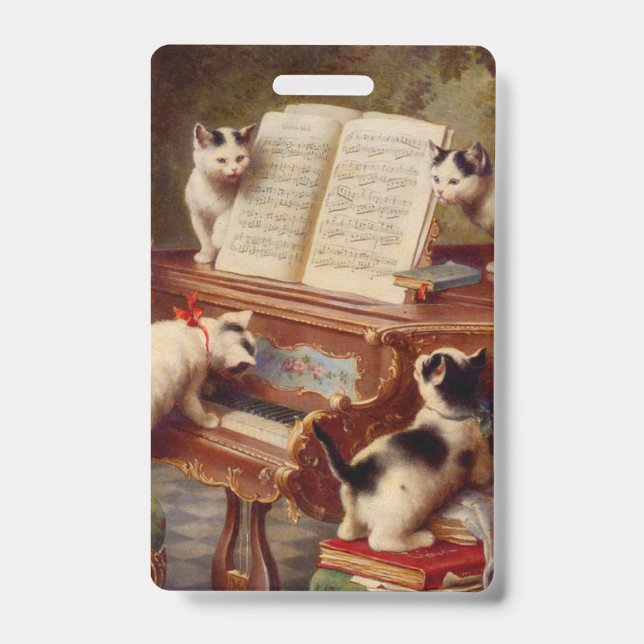Badge Chatons et Piano (Avant)