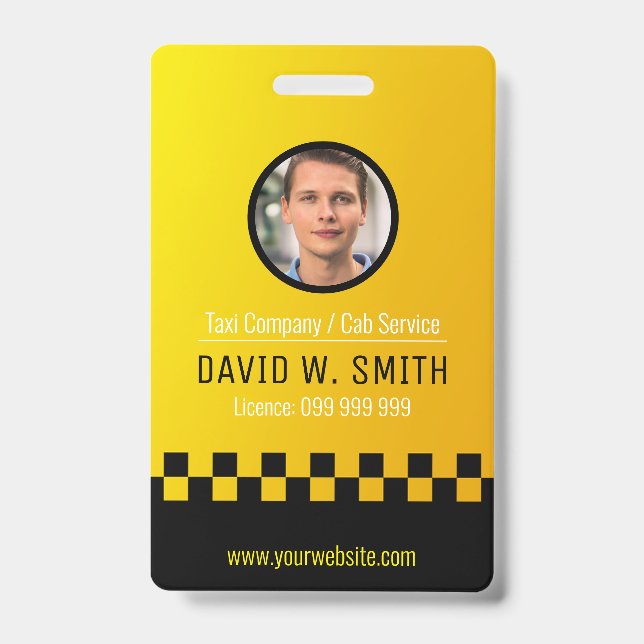 Badge Chauffeur de taxi (Avant)