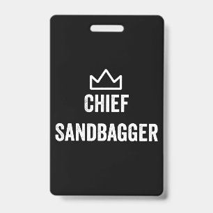 Badge Chef Sandbagger Golf mème Bjj Chess Sandbag