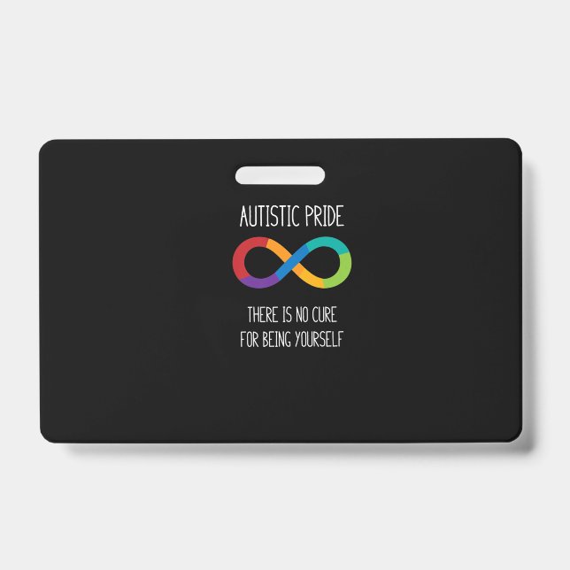Badge Chemise Autism Infinity Symbol Neurodiversité (Avant)