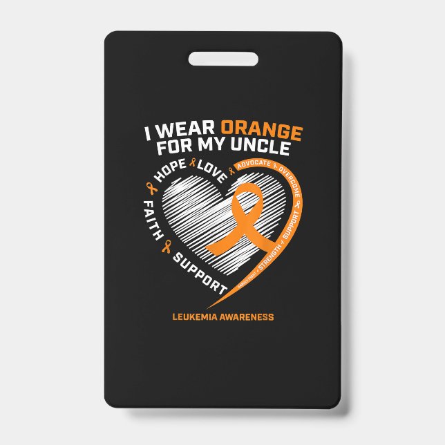 Badge Chemises de sensibilisation à la leucémie Oncle Ho (Avant)
