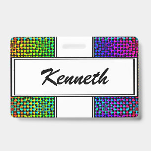 Badge Chequers arrachés par Kenneth Yoncich