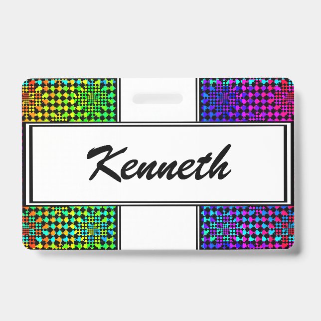 Badge Chequers arrachés par Kenneth Yoncich (Avant)