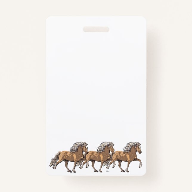 Badge Cheval islandais Elska à Tolt (Devant)