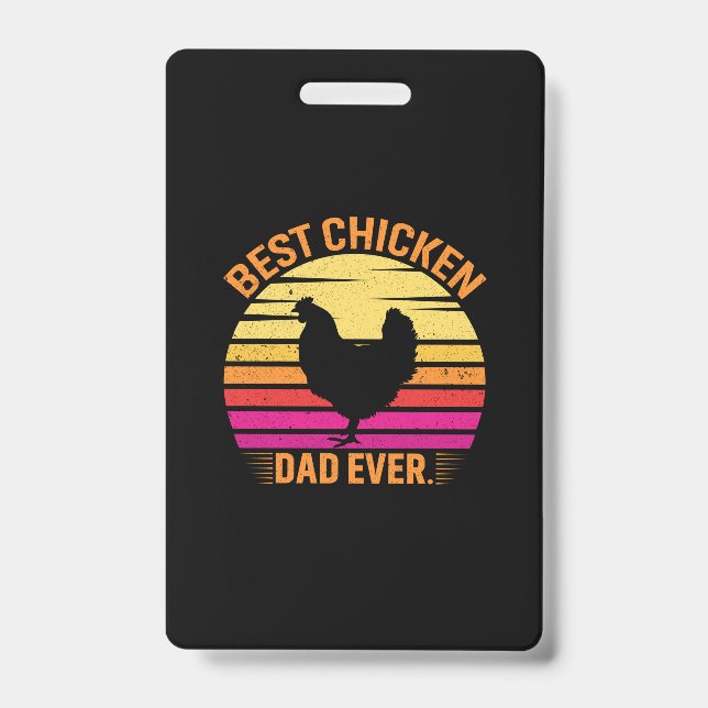 Badge Chicken Lover | Best Chicken Dad Ever (Avant)