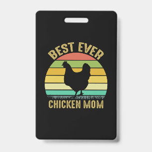 Badge Chicken Lover   Best Ever Chicken Mom
