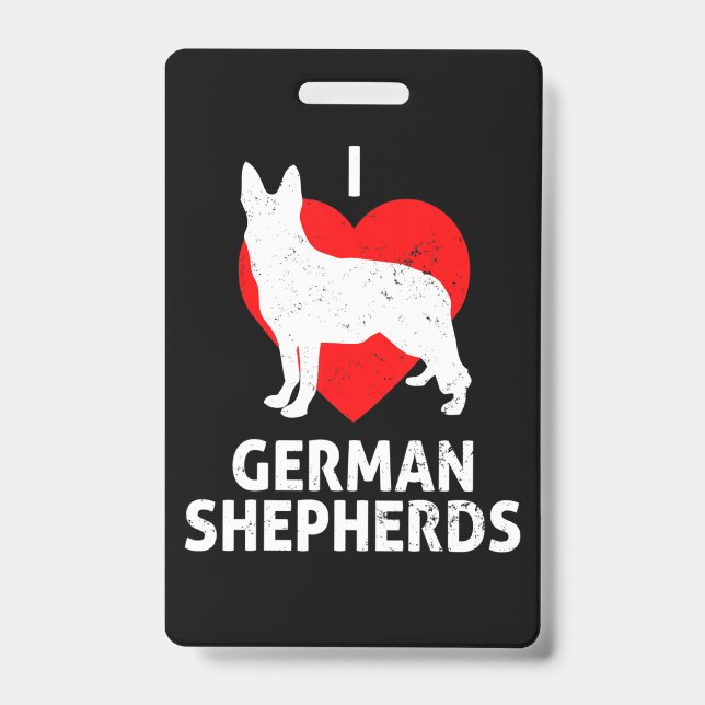 Badge Chien Loup Berger Allemand (Avant)