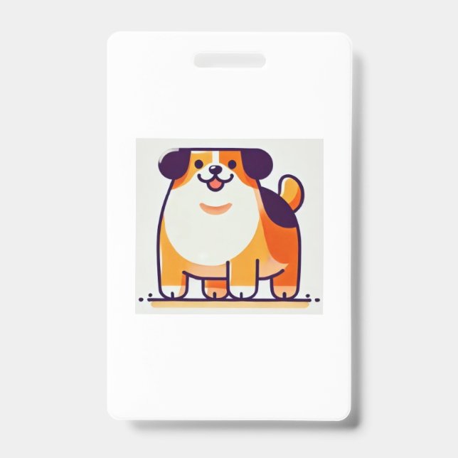 Badge Chien Mignon  (Avant)