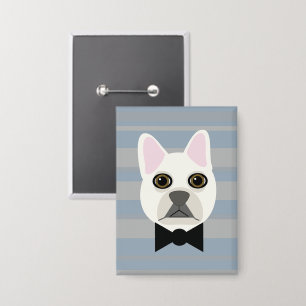 Badge Chien-taureau français blanc, Grandes