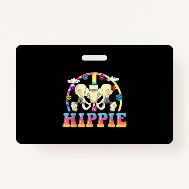 Badge Chirurgie mixte de remplacement de hanche hippie a (Devant)