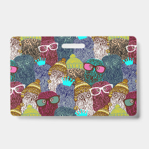Badge Chouette dans la couronne