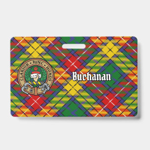 Badge Cimier du clan Buchanan sur tartan