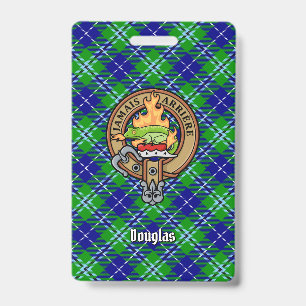 Badge Cimier du clan Douglas sur tartan