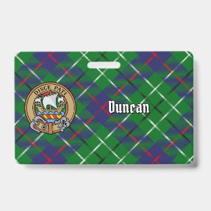 Badge Cimier du clan Duncan sur tartan