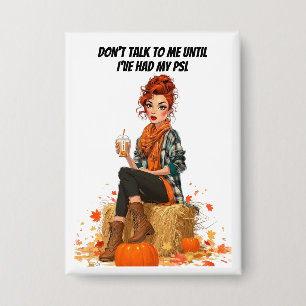 Badge Citrouille Spice Latte - Ms Sass