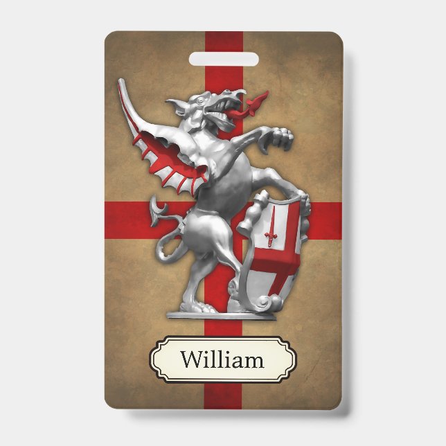 Badge City of London Dragon Personnalisé (Front)