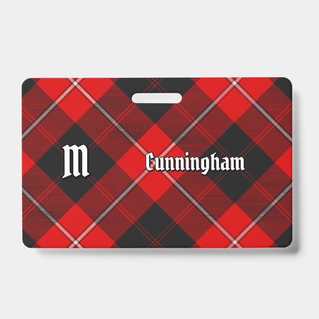 Badge Clan Cunningham Tartan (Avant)