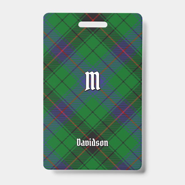 Badge Clan Davidson Tartan (Front)