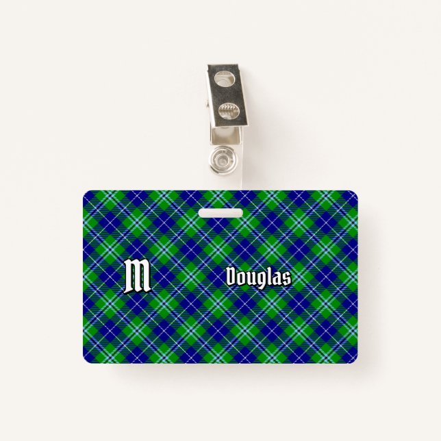 Badge Clan Douglas Tartan (Devant avec clip)