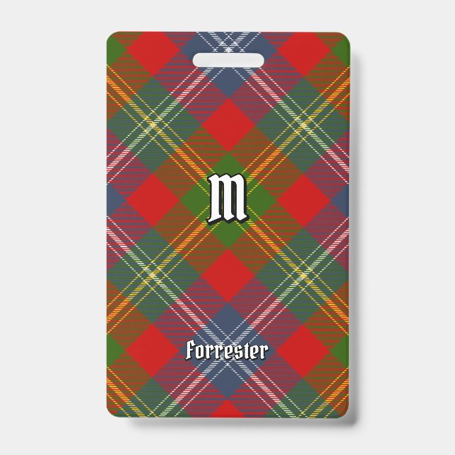 Badge Clan Forrester Tartan (Avant)