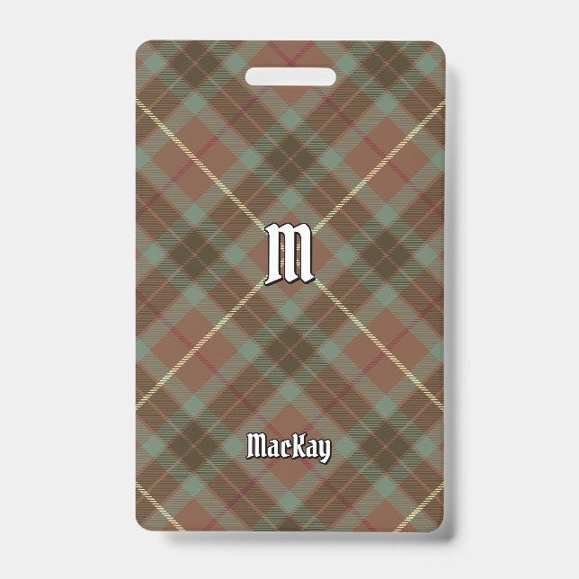Badge Clan Fraser Chasse Tartan Patiné (Avant)