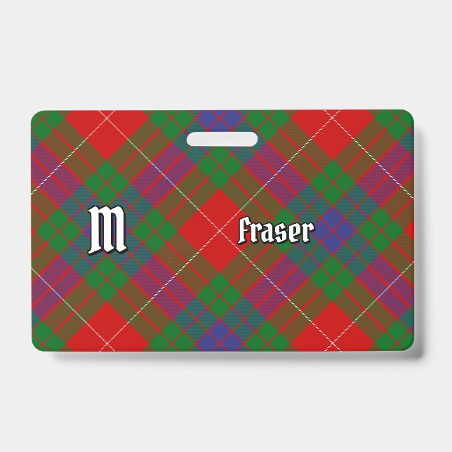 Badge Clan Fraser Tartan (Avant)
