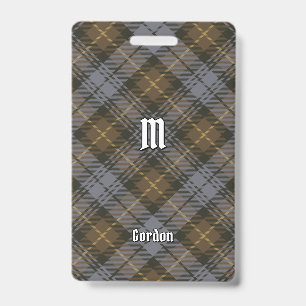 Badge Clan Gordon Insigne Tartan Patiné