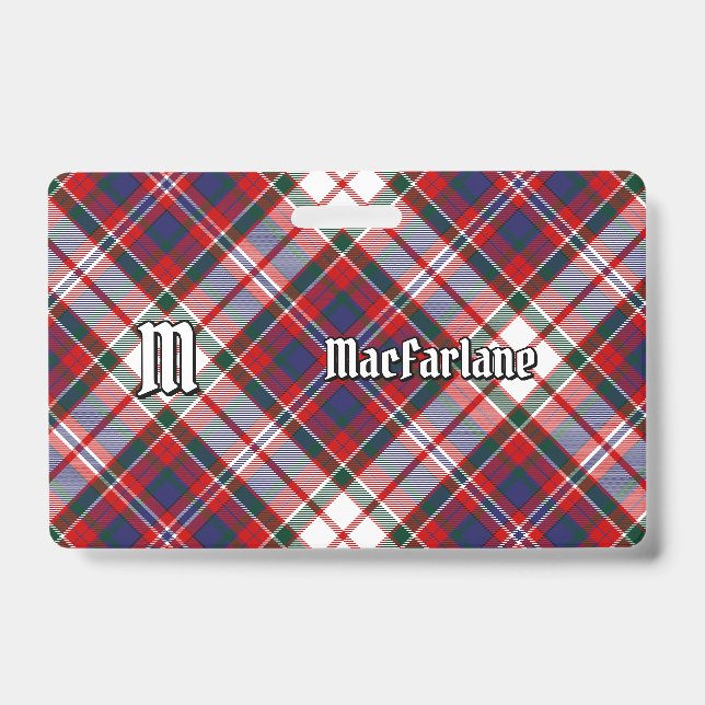 Badge Clan MacFarlane robe Tartan (Avant)
