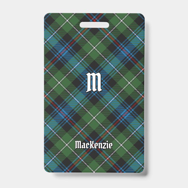 Badge Clan MacKenzie Insigne Tartan (Front)