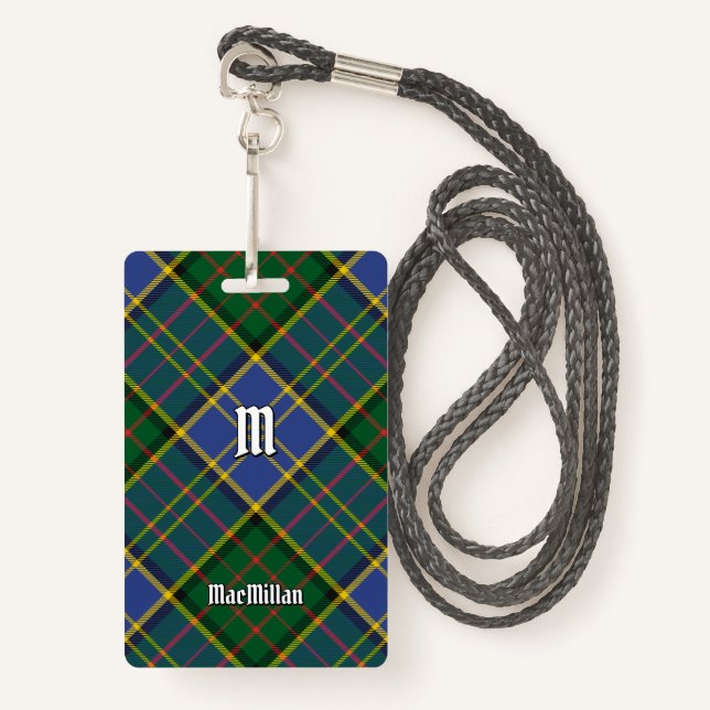 Badge Clan MacMillan Chasse Tartan (Devant avec lanière)
