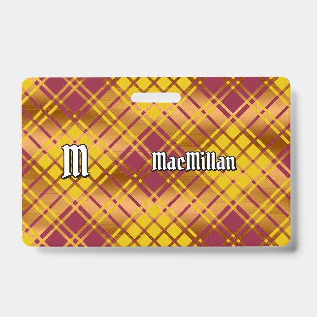 Badge Clan MacMillan robe Tartan (Avant)