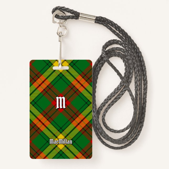 Badge Clan MacMillan Tartan (Devant avec lanière)