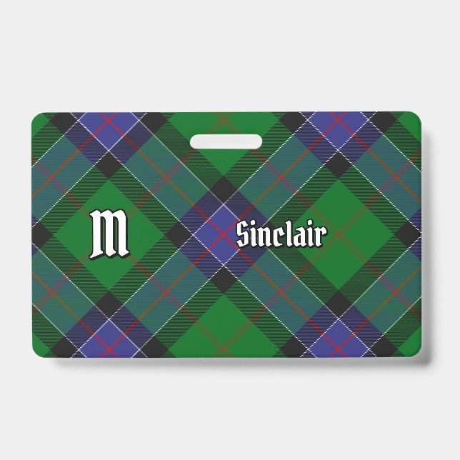 Badge Clan Sinclair Chasse Tartan (Avant)