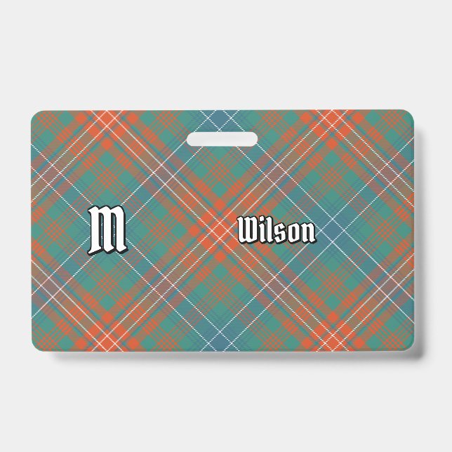 Badge Clan Wilson Ancienne Tartan (Face)
