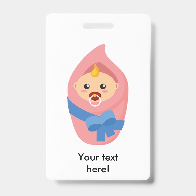 Badge Clipart de bébé nouveau-né (Avant)