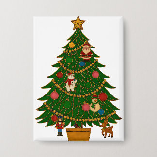 Badge Cloisonne Art Christmas Tree Character Ornaments