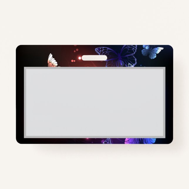 Badge Clowing Night Butterflies (Devant)