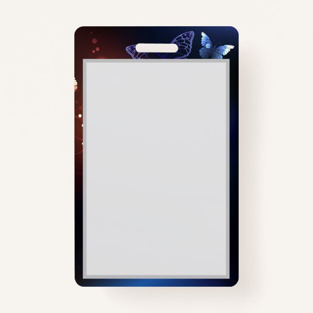 Badge Clowing Night Butterflies (Devant)