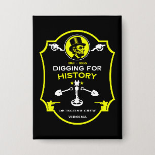 Badge Club de détection de métaux de la guerre civile am