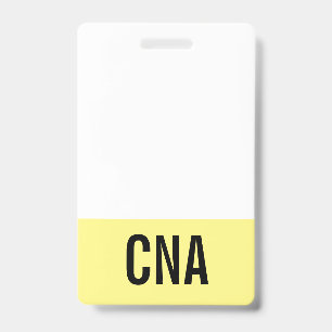 Badge CNA jaune double face