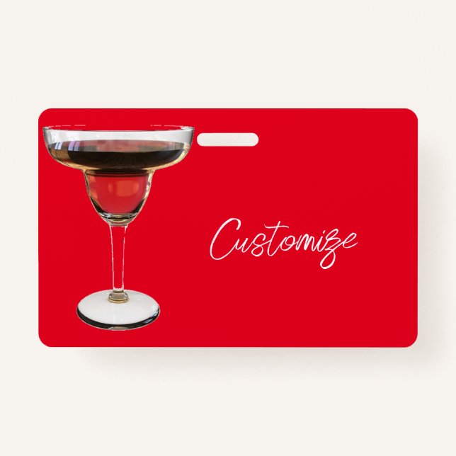 Badge Cocktail Big Red Margarita Boire Thunder_Cove (Devant)