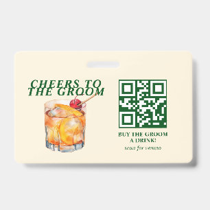 Badge Cocktail Old Fashioned Week-end de célibataire