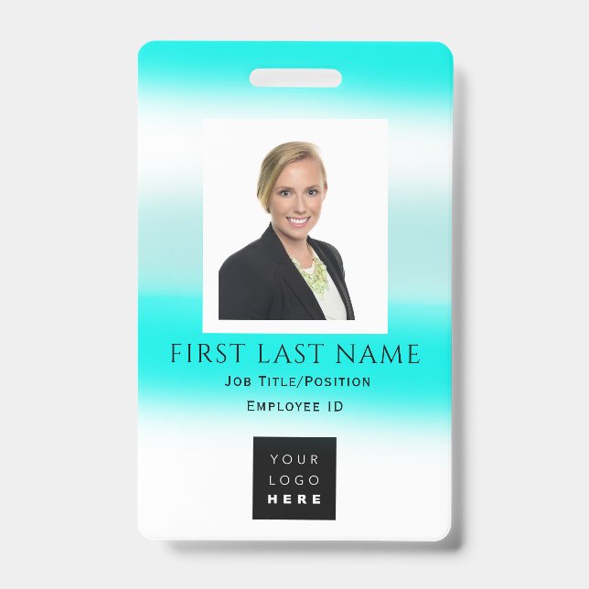 Badge Code à barres Nom de la photo Carte d'identité Chi (Avant)