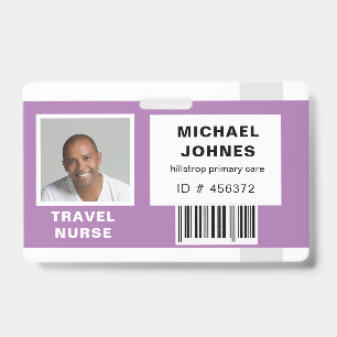 Badge code-barres de l'employé - étiquette