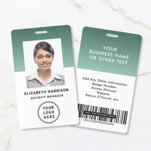 Badge Code-barres de logo d'entreprise moderne Photo d'i