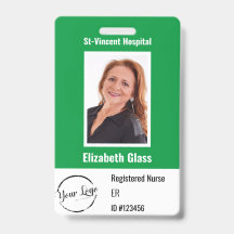 Code-barres du logo de l'employé personnalisé Badg