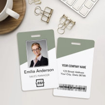 Code-barres du logo d'entreprise personnalisé Phot