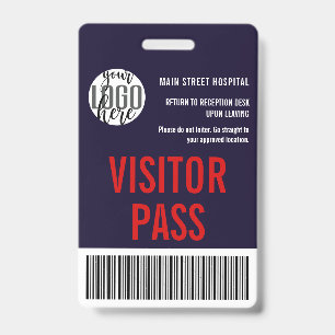 Badge Code-barres du passeport visiteur de la société pe