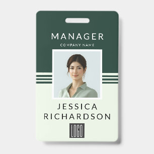 Badge Code-barres et ID logo professionnel