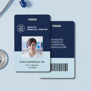 Badge Code-barres ID Hôpital Clinique Médecin Employé